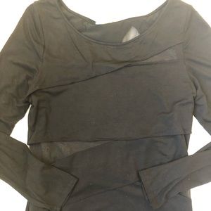 Shu Shu layered cutout top.